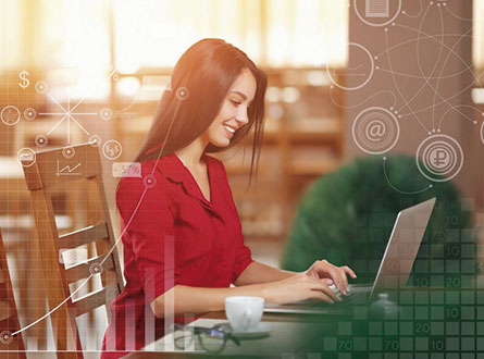 Panel digital empresarial con analitica